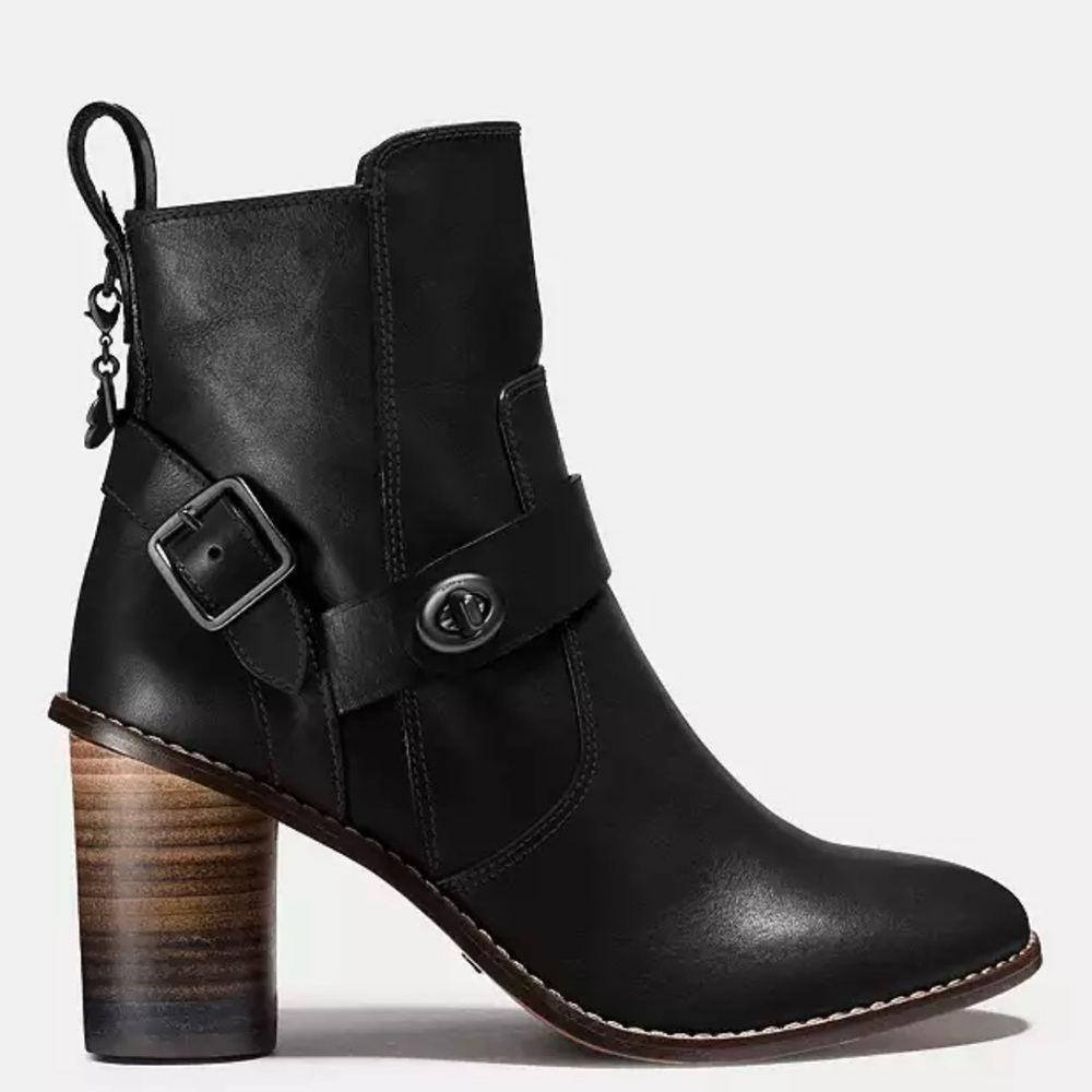 Coach Moto Bootie Heel